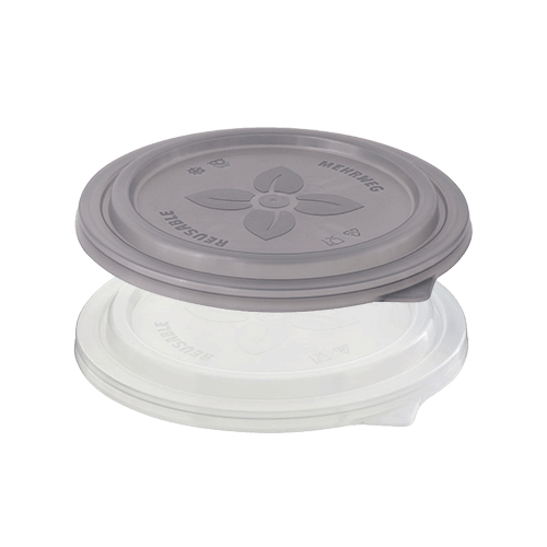 Häppy Bowl lids, gray and transparent